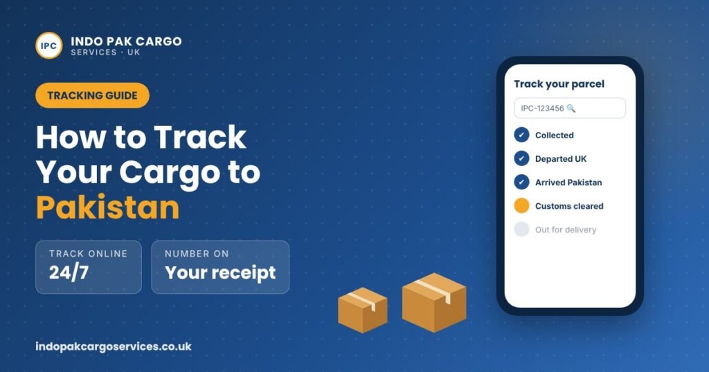 Track cargo to Pakistan online with your Indo Pak Cargo tracking number
